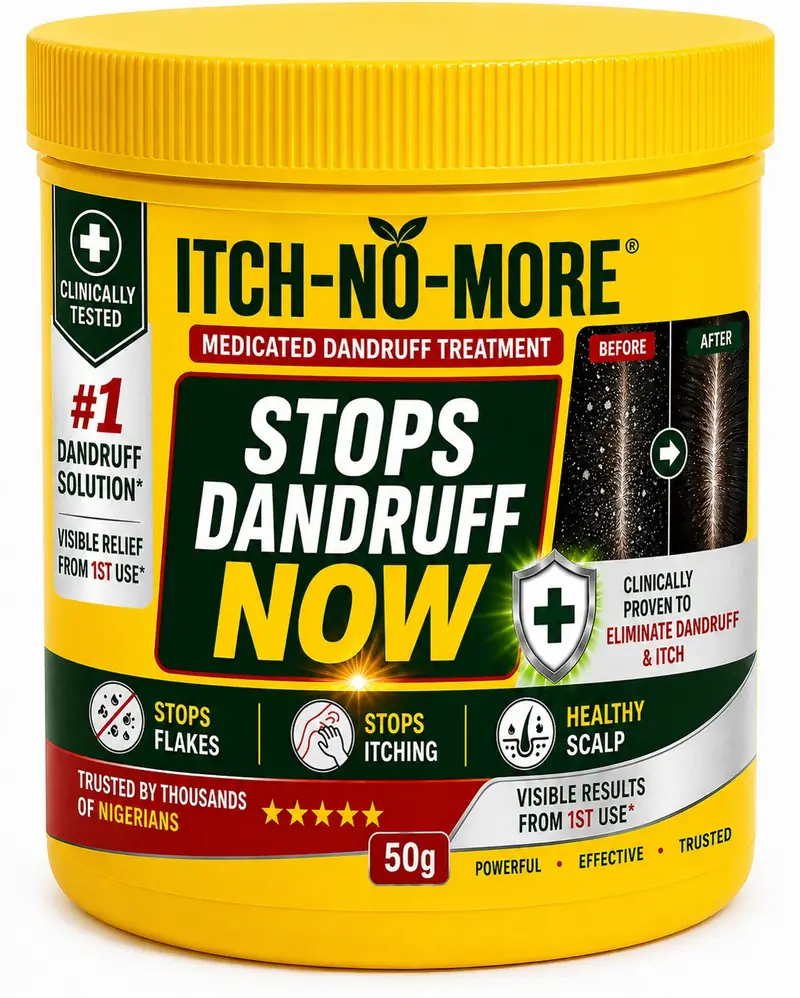 ITCH-NO-MORE 50g medicated dandruff treatment jar